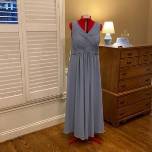 Azazie size 18 dusty blue bridesmaids dress
